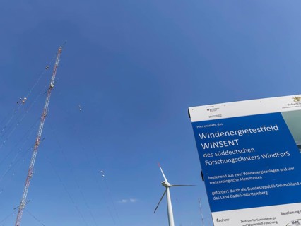 WINSENT test facility, research into wind power at high altitudes. In a research project,