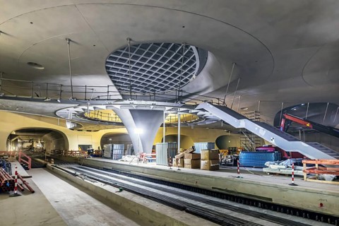 Impressions of the new Stuttgart 21 main station. The shell is finished, now it's time for the