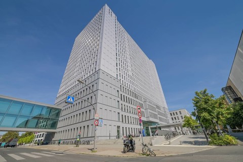 Charité high-rise ward block, Luisenstraße, Mitte, Berlin, Germany, Europe