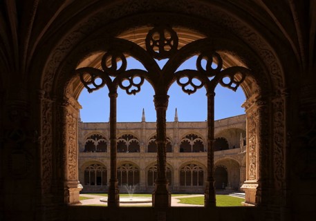 Cloister, Hieronymite monastery Mosteiro dos Jerónimos, also known as Mosteiro de Belém, Belém,