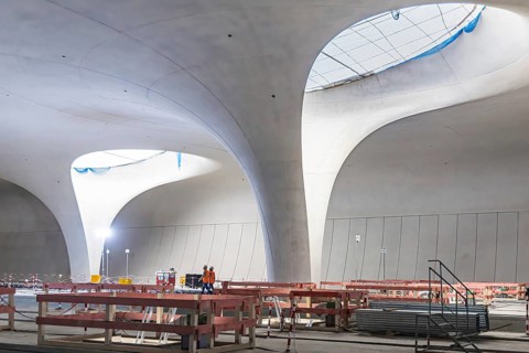 Impressions of the new Stuttgart 21 main station. The shell is finished, now it's time for the