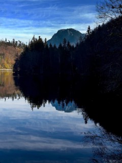 Autumn atmosphere at Hechtsee lake near Kufstein, Tyrol, Austria, Europe