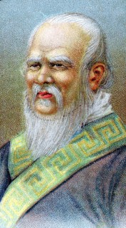 Confucius (551-479 BC), Chinese philosopher. Chromolithograph, ca. 1920, Historic, digitally