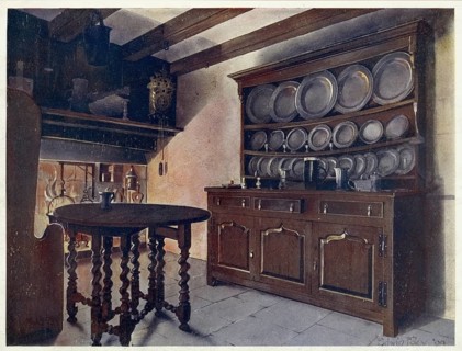 Furniture around the turn of the century 1900, Welsh oak chest of drawers (1910, 1911), Oak Welsh