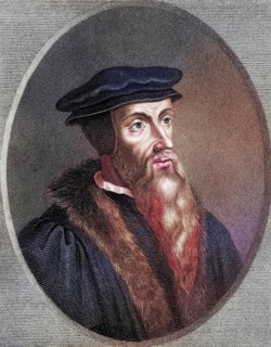 John Cauvin or Calvin 1509-1564, French Protestant theologian and developer of Calvinism. From the