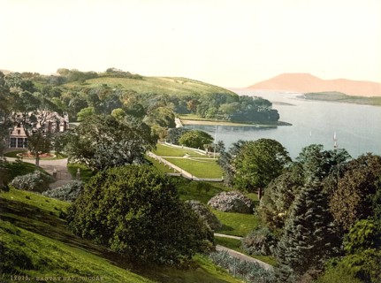 Bantry Bay, in the south-west of Ireland in County Cork, Historic, digitally restored reproduction