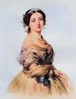 Her Majesty Queen Victoria in 1855. 1819-1901. Princess Alexandrina Victoria of Saxe-Coburg. From a