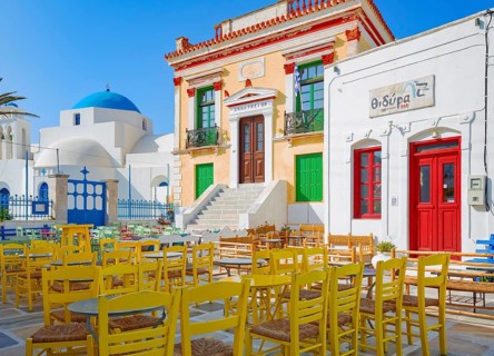 Chora central square, Chora, Serifos Island, Cyclades Islands, Greece, Europe