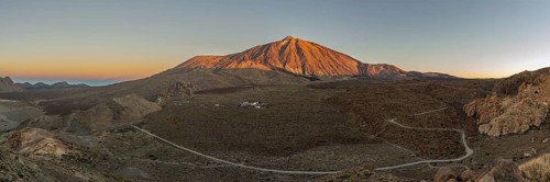 Panorama during the ascent to Alto de Guajara, 2715m, over the Teide National Park, Parque Nacional