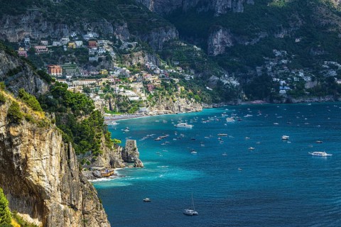 Amalfi Drive, Amalfi Coast, Positano, Italy, Europe