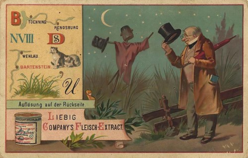 Picture series picture puzzle, Liebig picture, digitally restored reproduction of a collective