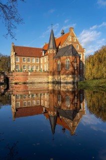 Burg Hülshoff, Havixbeck, Münsterland, North Rhine-Westphalia, Germany, Europe
