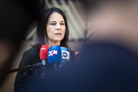 Annalena Bärbock (Alliance 90/The Greens), Federal Foreign Minister, photographed at the Foreign