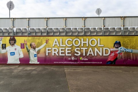 Alcohol Free Stand, County Ground, Somerset County Cricket club, Taunton, Somerset, England, UK