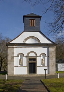Castle Chapel, Canstein Castle, Marsberg, Sauerland, North Rhine-Westphalia, Germany, Europe