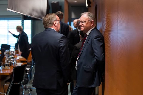 Boris Pistorius (Federal Minister of Defence, SPD) and Stephan Weil (Minister-President of Lower