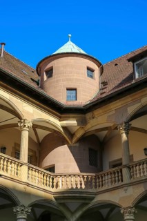 Old Palace Stuttgart, former moated palace, princely residence, 14th century seat of the Counts of