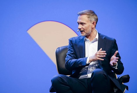 Christian Lindner (FDP), Federal Minister of Finance, photographed at the OMR Festival (Online