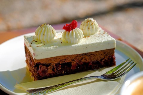 Black Forest kirsch, coffee and cake, cake, food, Café Liebelei, Bairawies, Tölzer Land, Upper