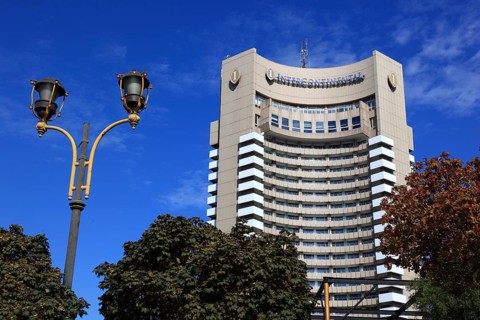 In the centre, Hotel Intercontinental, Bucharest, Romania, Europe