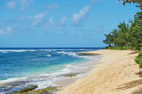 Landsape of the Sunset Beach on Oahu, North Shore, Hawaiian Island Oahu, O?ahu, Hawaii, Aloha