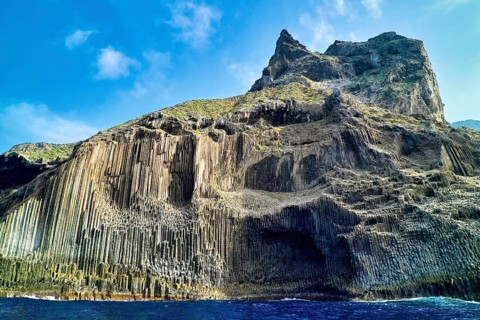 Basalt columns Los Órganos, La Gomera, Canary Islands, Spain, Europe