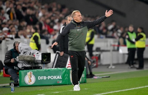 Coach Markus Anfang 1. FC Kaiserslautern FCK Gesture gesture on the sidelines MHPArena, MHP Arena
