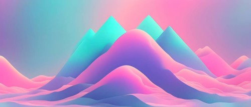 Iridescent neon background, Holographic Abstract soft pastel colors backdrop, AI generated
