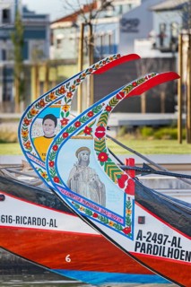 Moliceiro boats, Aveiro, Portugal, Europe