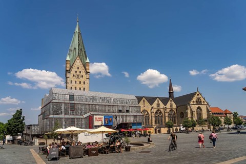 Paderborn Cathedral and the Diocesan Museum, Paderborn, North Rhine-Westphalia, Germany, Europe