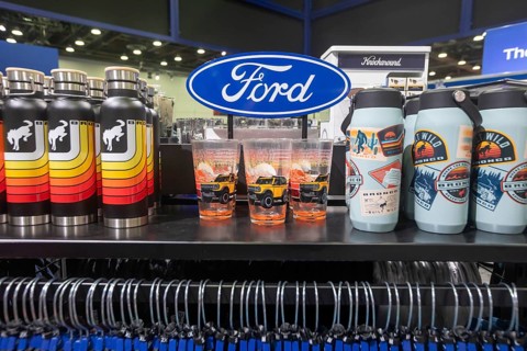 Detroit, Michigan USA - 10 January 2025 - Ford sells souvenirs at the 2025 Detroit Auto Show