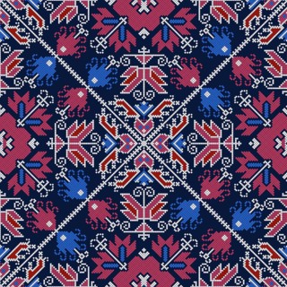 Traditional Bulgarian embroidery vector pattern
