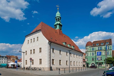 Rathaus am Markt, Finsterwalde, Finsterwalde, Brandenburg, Germany, Europe