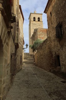 Iglesia de Santa Maria la Major church, in historic medieval town of Trujillo, Caceres province,