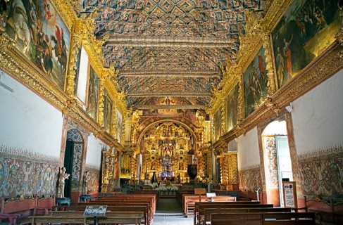 Saint Peter the Apostle Church, interior view, Andahuaylillas, Cusco region, Quispicanchi province,