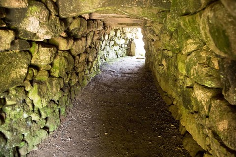Carn Euny prehistoric village, Cornwall, England, UK