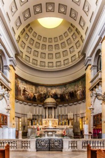Church of Sant'Antonio Taumaturgo, in the heart of Borgo Teresiano, Trieste, harbour town on the