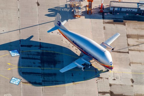 Transport aircraft, Super Guppy, Finkenwerder, Europe, Germany, Hamburg, aircraft, EADS, Airbus,
