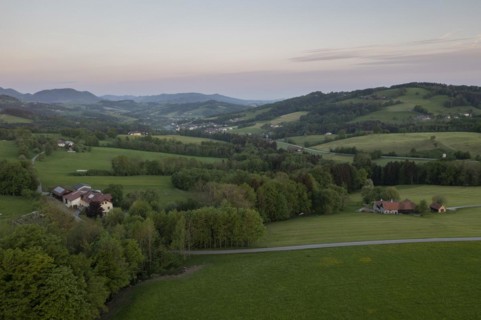 Sunrise Ahornleiten, near St. Georgen an der Leys, Texingtal, Mostviertel, Lower Austria, Austria,