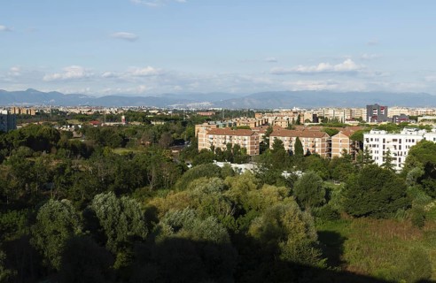 Housing estates on the outskirts of Rome, east of the Tiburtiono district, Italy, Europe