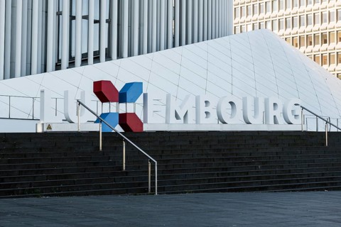 Philharmonie, by Christian de Portzamparc, Place de l'Europe, Plateau de Kirchberg, Luxembourg,