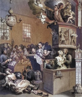 Credulity Superstition and Fanaticism Engraved by C Mottram after Hogarth from The Works of Hogarth