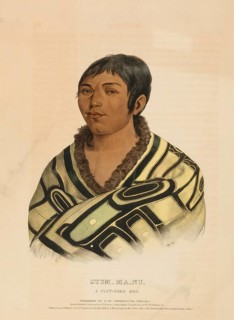 Stum-Ma-Nu, A Flat-Head Boy (1838), Native American, Historical Native American tribes from North