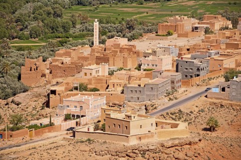 Oasis town of Tinerhir, Souss-Massa-Daraâ region, Morocco, Africa