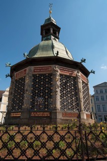 Wismar Waterworks, built from 1579-1602, in the Dutch Renaissance style, Market Square, Wismar,