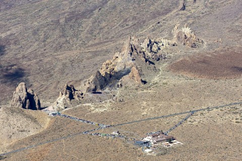 Panorama during the ascent to Alto de Guajara, 2715m, to the bizarrely shaped rock formations of