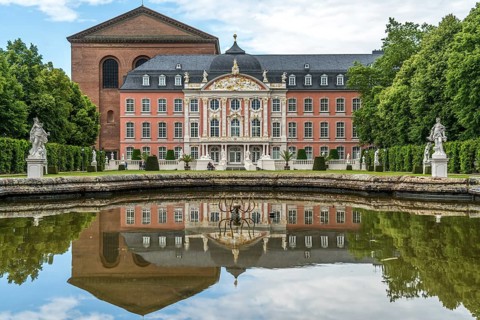 The Electoral Palace in Trier, Rhineland-Palatinate, Germany, Europe