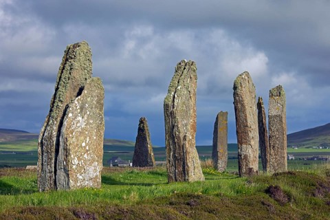 Ring of Brodgar, Brogar, Neolithic henge and stone circle of standing stones near Stromness on