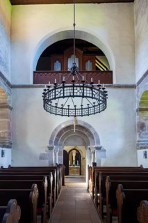 Benedictine monastery Bursfeld on the Weser near Hannoversch Münden. Bursfelde Monastery is a