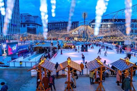 Essener Wintertraum, ice rink and catering on the Kennedyplatz in Essen, on over 2, 000 m2 and 2